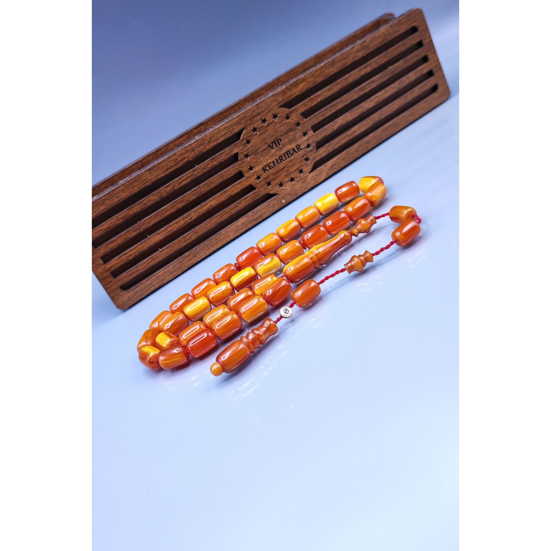 8x12 mm Miskevi Baga Tesbih - Enes Abdo Usta İmzalı Katalin Tespih