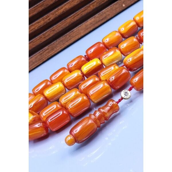 8x12 mm Miskevi Baga Tesbih - Enes Abdo Usta İmzalı Katalin Tespih