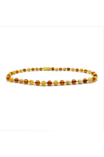 Yedek Klips Hediyeli Sertifikalı Kehribar Kolye Süt Konyak Bebek Diş Kolyesi 0-6 Yaş