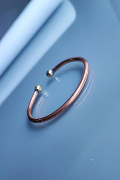 El Yapımı Ayarlanabilir Şifalı Saf Bakır Bileklik