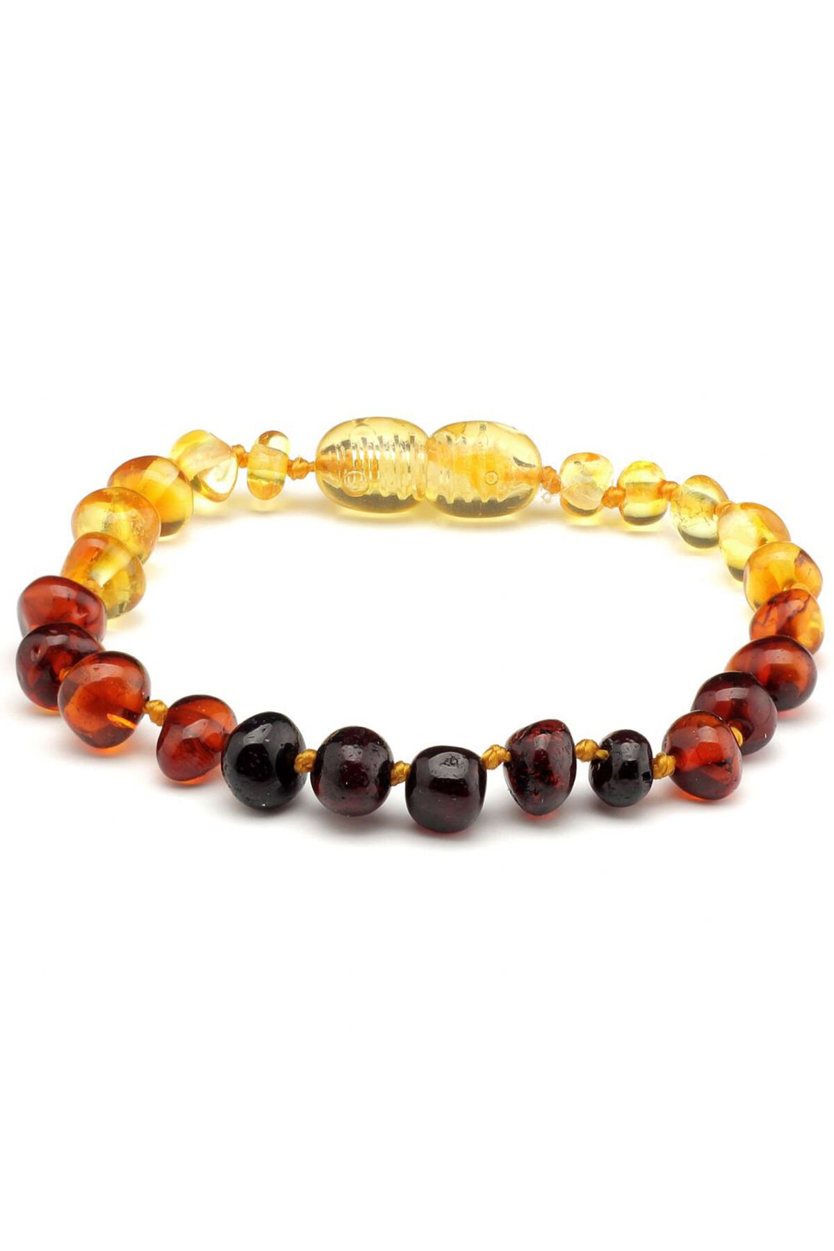 Sertifikalı Bandrollü Baltık Kehribar Gök Kuşağı Renk Kız Erkek Bebek Diş Bileklik