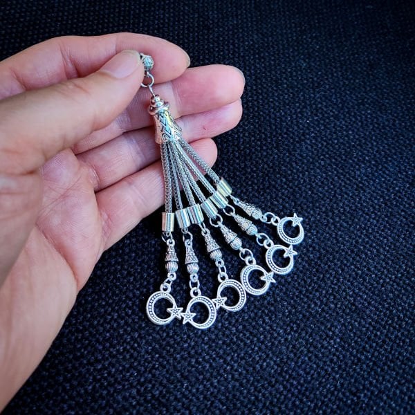 20 Gram Gümüş Kaplama Bafon Püskül | Tilki Kuyruğu Zincir