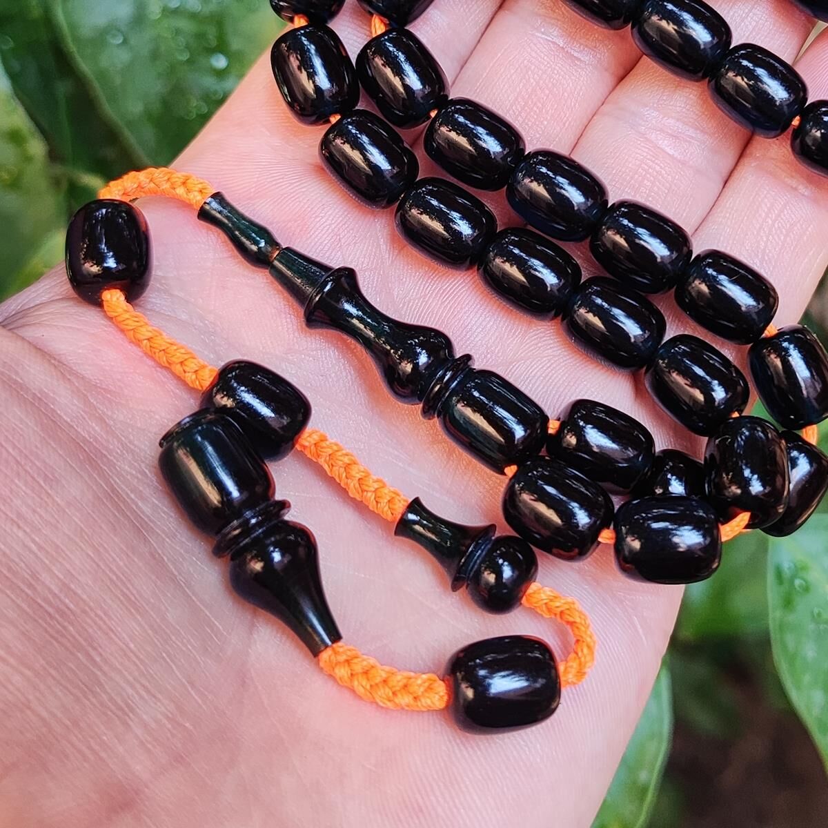 9x11 mm Şeffaf Delim Bukalemun Mavi Katalin Tesbih - Ergin Baran Necef