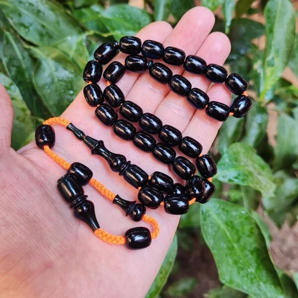 9x11 mm Şeffaf Delim Bukalemun Mavi Katalin Tesbih - Ergin Baran Necef