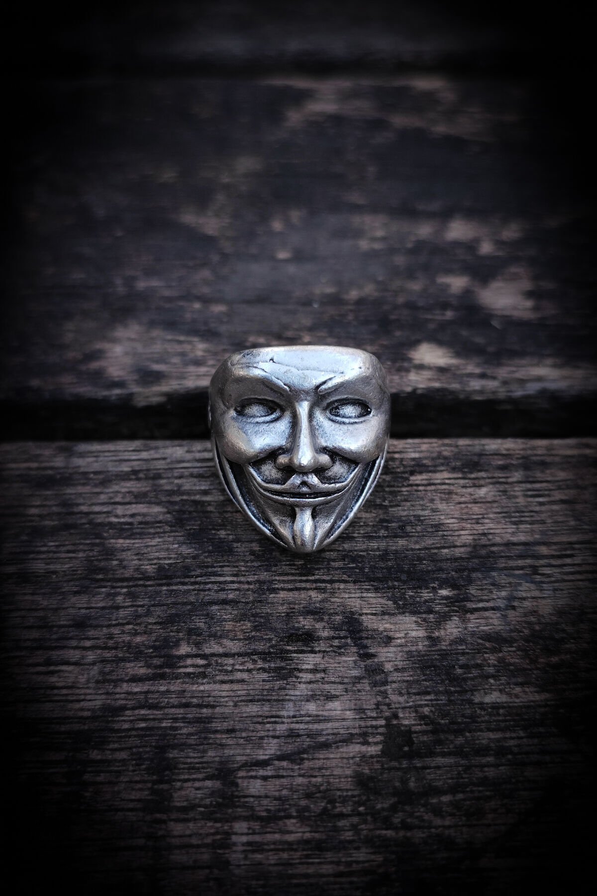 Ayarlanabilir Antik Gümüş Kaplama Yüzük, Kararmaz Erkek Yüzüğü