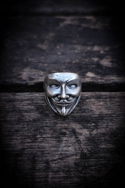 Ayarlanabilir Antik Gümüş Kaplama Yüzük, Kararmaz Erkek Yüzüğü