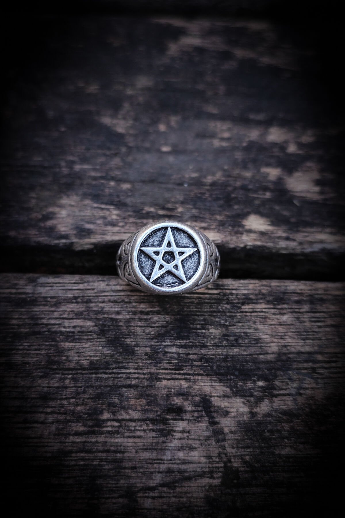 Ayarlanabilir Antik Gümüş Kaplama Yüzük, Kararmaz Erkek Yüzüğü
