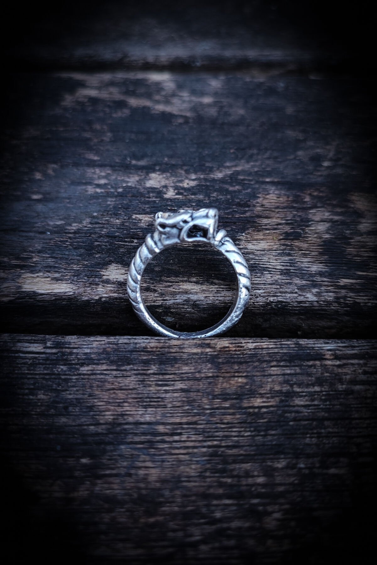 Ayarlanabilir Antik Gümüş Kaplama Yüzük, Kararmaz Erkek Yüzüğü