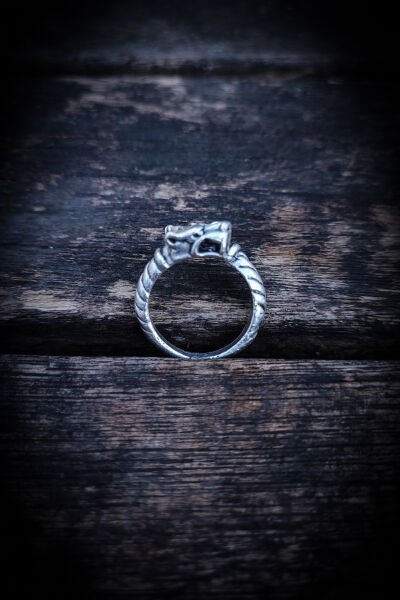 Ayarlanabilir Antik Gümüş Kaplama Yüzük, Kararmaz Erkek Yüzüğü