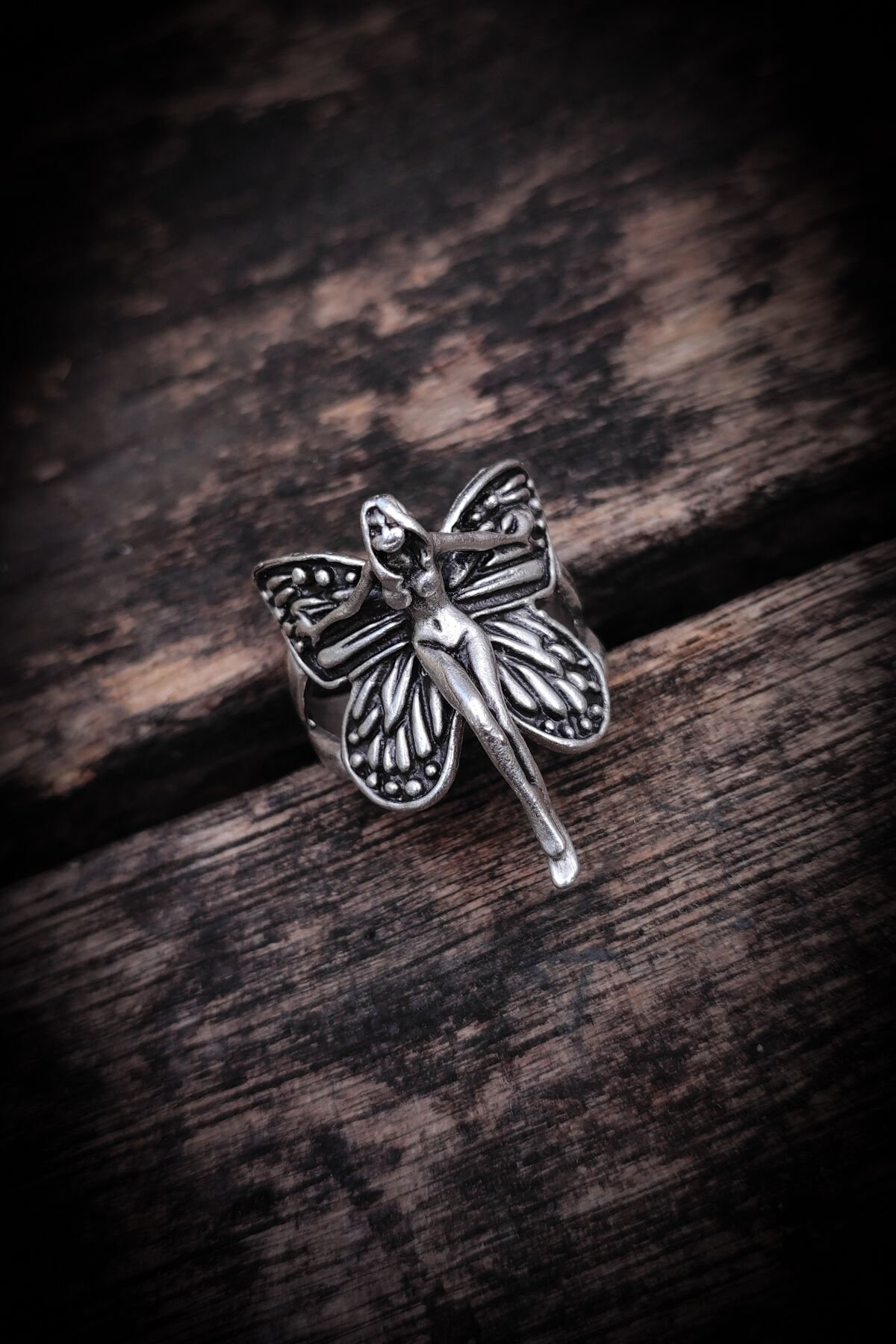 Ayarlanabilir Antik Gümüş Kaplama Yüzük, Kararmaz Erkek Yüzüğü