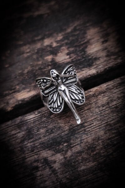 Ayarlanabilir Antik Gümüş Kaplama Yüzük, Kararmaz Erkek Yüzüğü