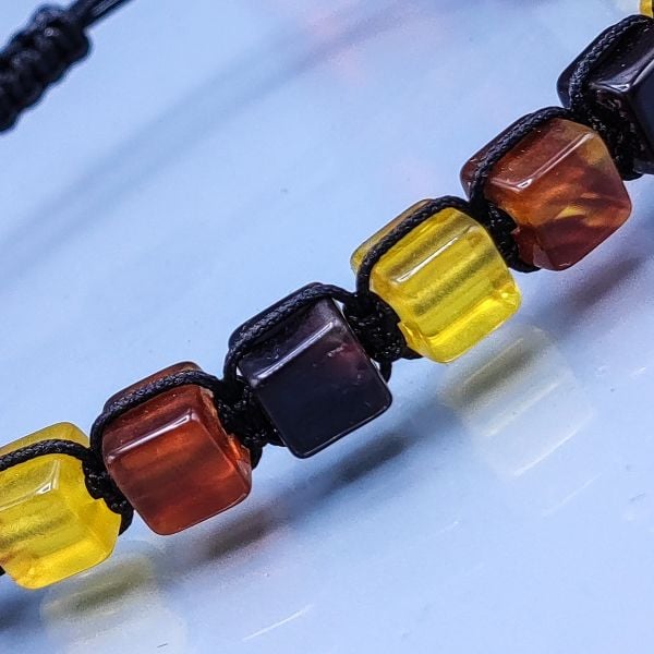 Multicolor Kehribar Bileklik | Sertifikalı Baltık Kehribar