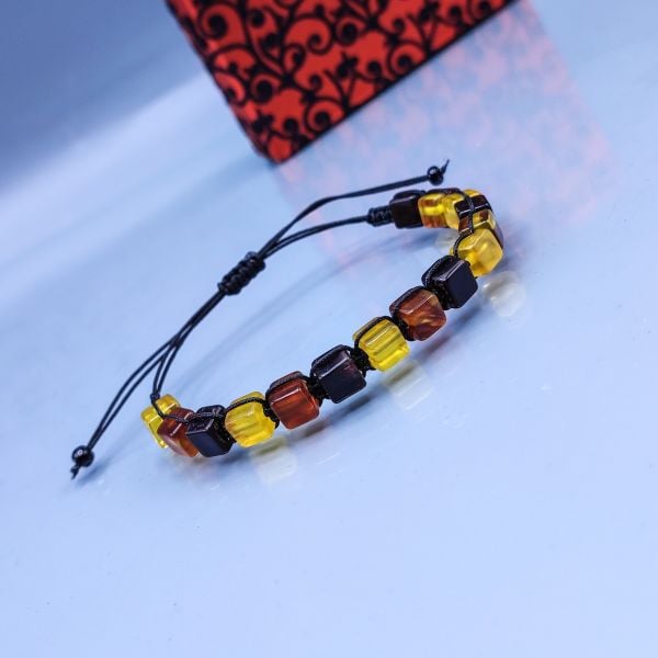 Multicolor Kehribar Bileklik | Sertifikalı Baltık Kehribar