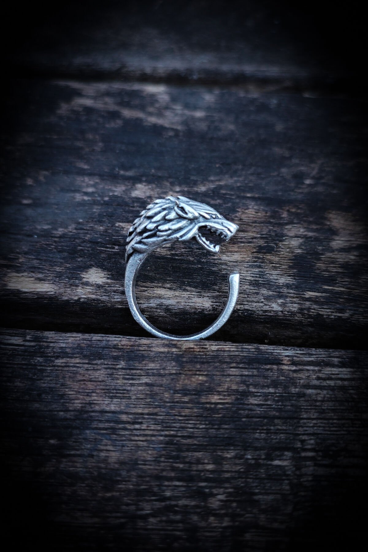 Ayarlanabilir Antik Gümüş Kaplama Yüzük, Kararmaz Erkek Yüzüğü