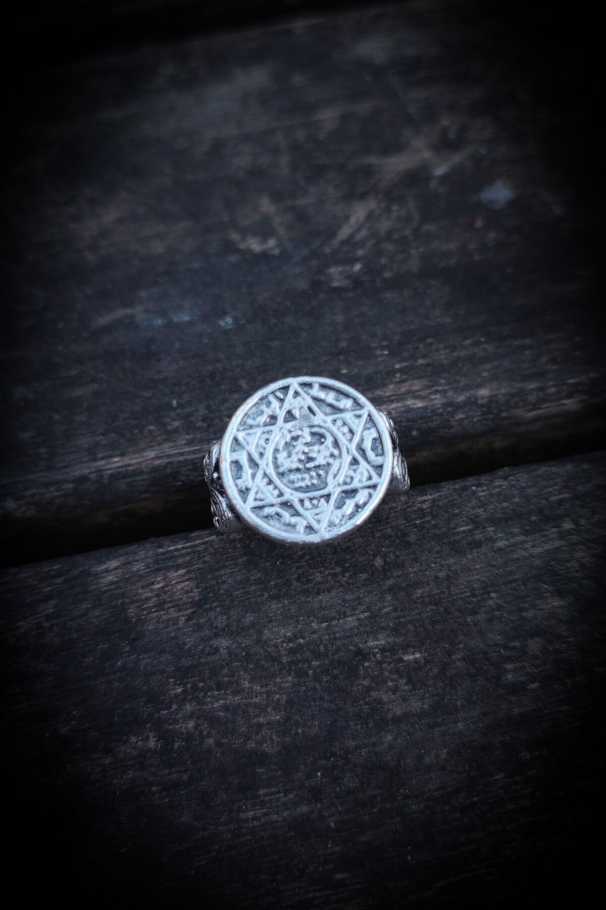 Ayarlanabilir Antik Gümüş Kaplama Yüzük, Kararmaz Erkek Yüzüğü