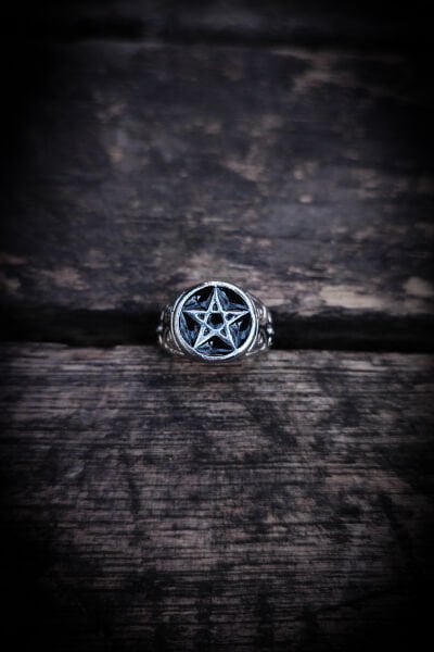 Ayarlanabilir Antik Gümüş Kaplama Yüzük, Kararmaz Erkek Yüzüğü