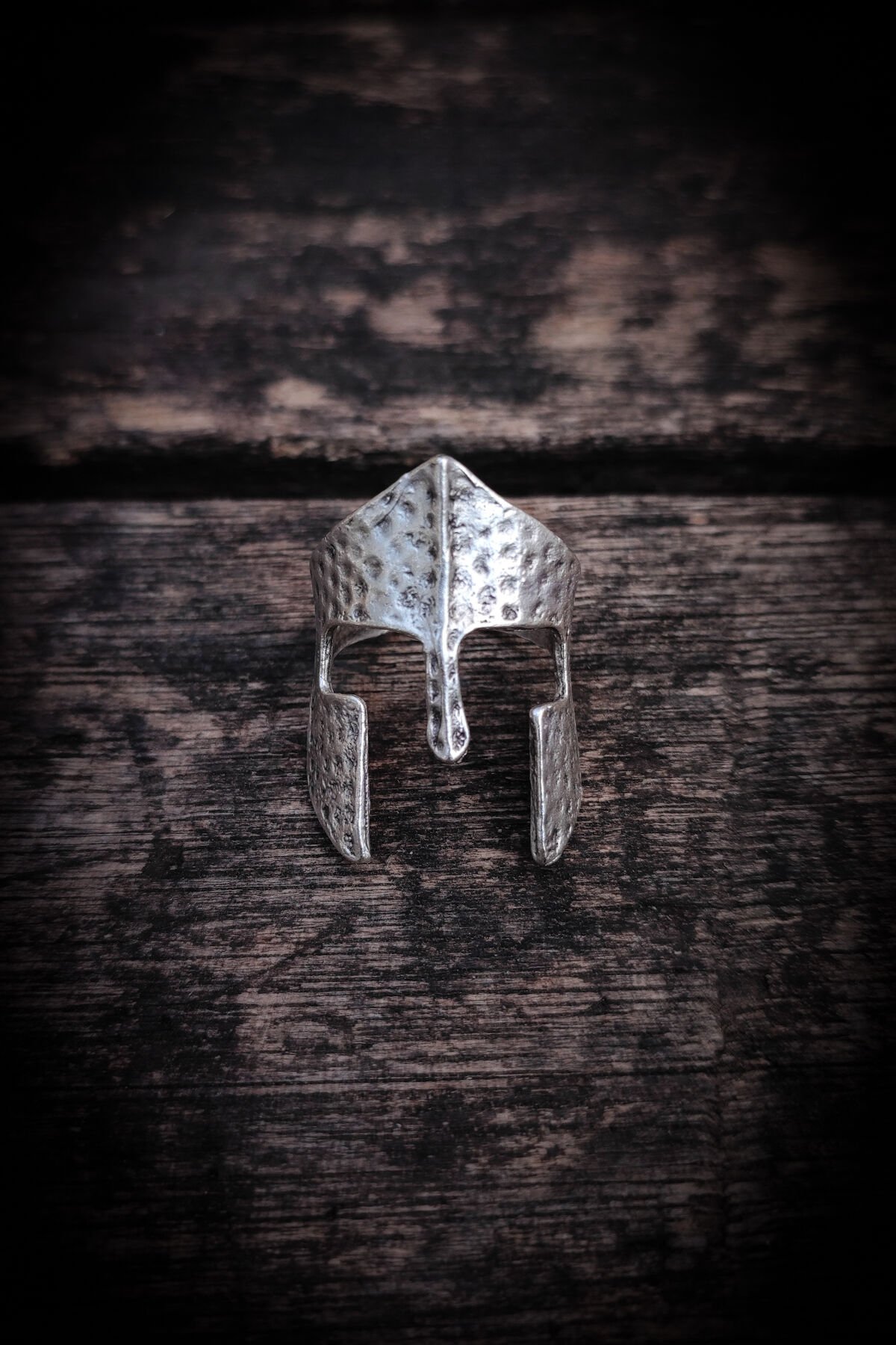 Ayarlanabilir Antik Gümüş Kaplama Yüzük, Kararmaz Erkek Yüzüğü