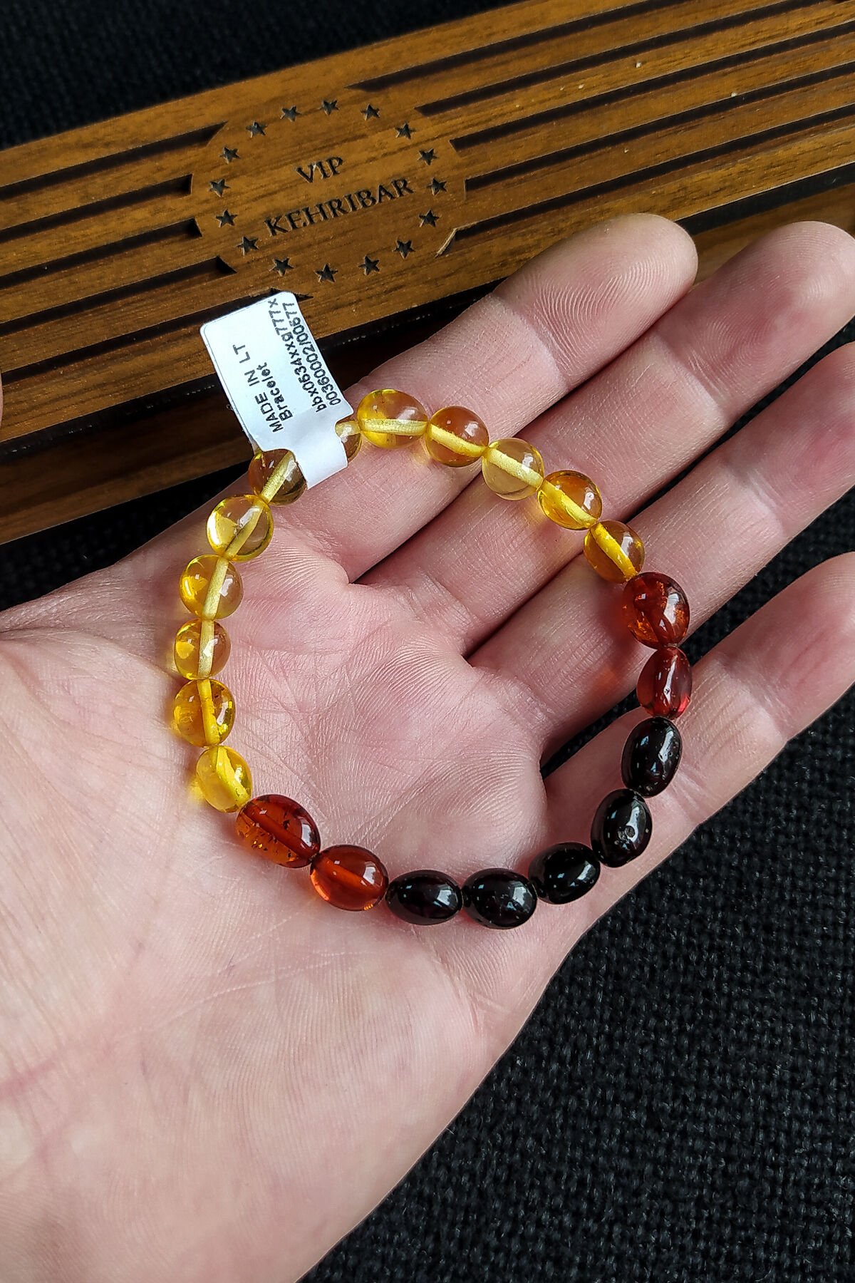 Sertifikalı Yetişkin Şifalı Kehribar Bileklik Baltık Kehribar Bileklik Anne Baba Kehribar Bileklik