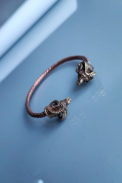 El Yapımı Ayarlanabilir Şifalı Saf Bakır Bileklik