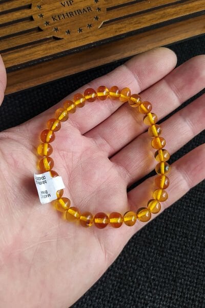 Sertifikalı Yetişkin Şifalı Kehribar Bileklik Baltık Kehribar Bileklik Anne Baba Kehribar Bileklik