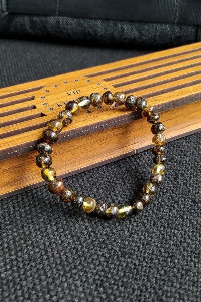 Sertifikalı Yetişkin Şifalı Kehribar Bileklik Baltık Kehribar Bileklik Anne Baba Kehribar Bileklik