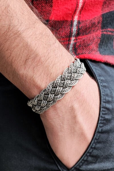 Bakır Tesbih Bileklik Kolye Yüzük Erkek Takı Seti Ayarlanabilir Yüzük Kolye Bileklik Ayyıldız