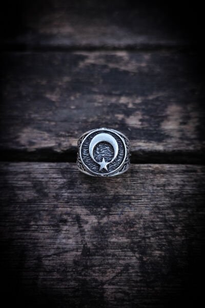 Bakır Tesbih Bileklik Kolye Yüzük Erkek Takı Seti Ayarlanabilir Yüzük Kolye Bileklik Ayyıldız