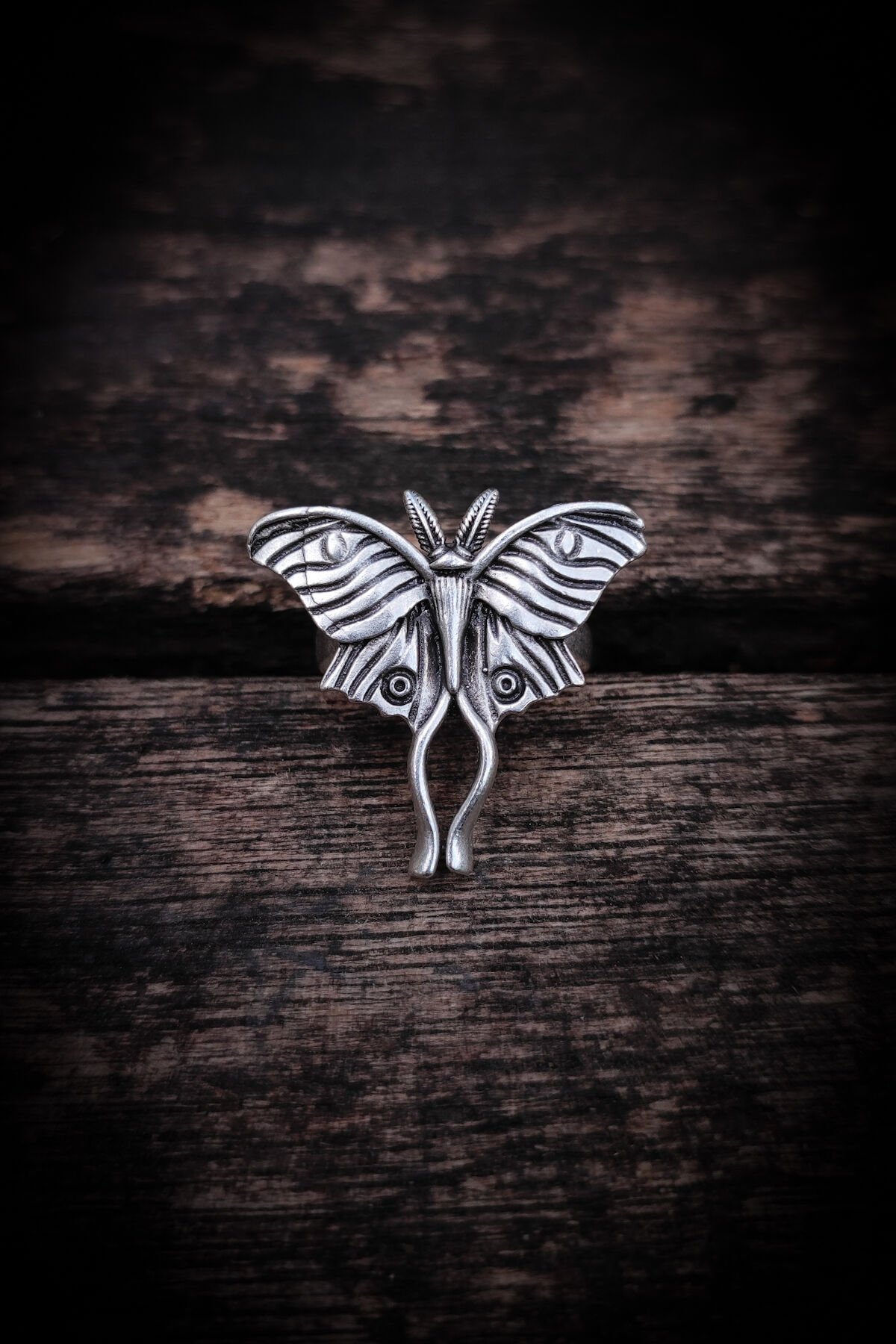 Ayarlanabilir Antik Gümüş Kaplama Yüzük, Kararmaz Erkek Yüzüğü