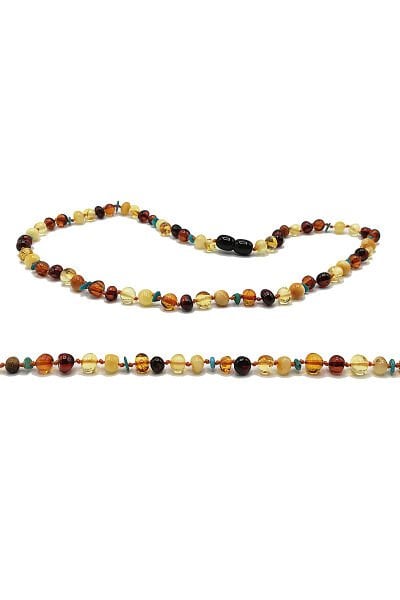 Turkuaz Sertifikalı Baltık Kehribar Yetişkin Kolye Anne Kolyesi Guatr Kolyesi 60 cm Sağlık Kolyesi