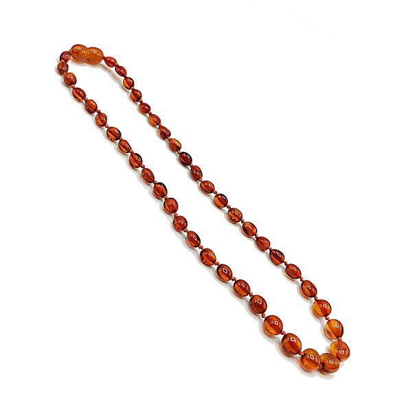 Yedek Klips Hediyeli Sertifikalı Kehribar Kolye Yassı Konyak Bebek Diş Kolyesi 0-6 Yaş