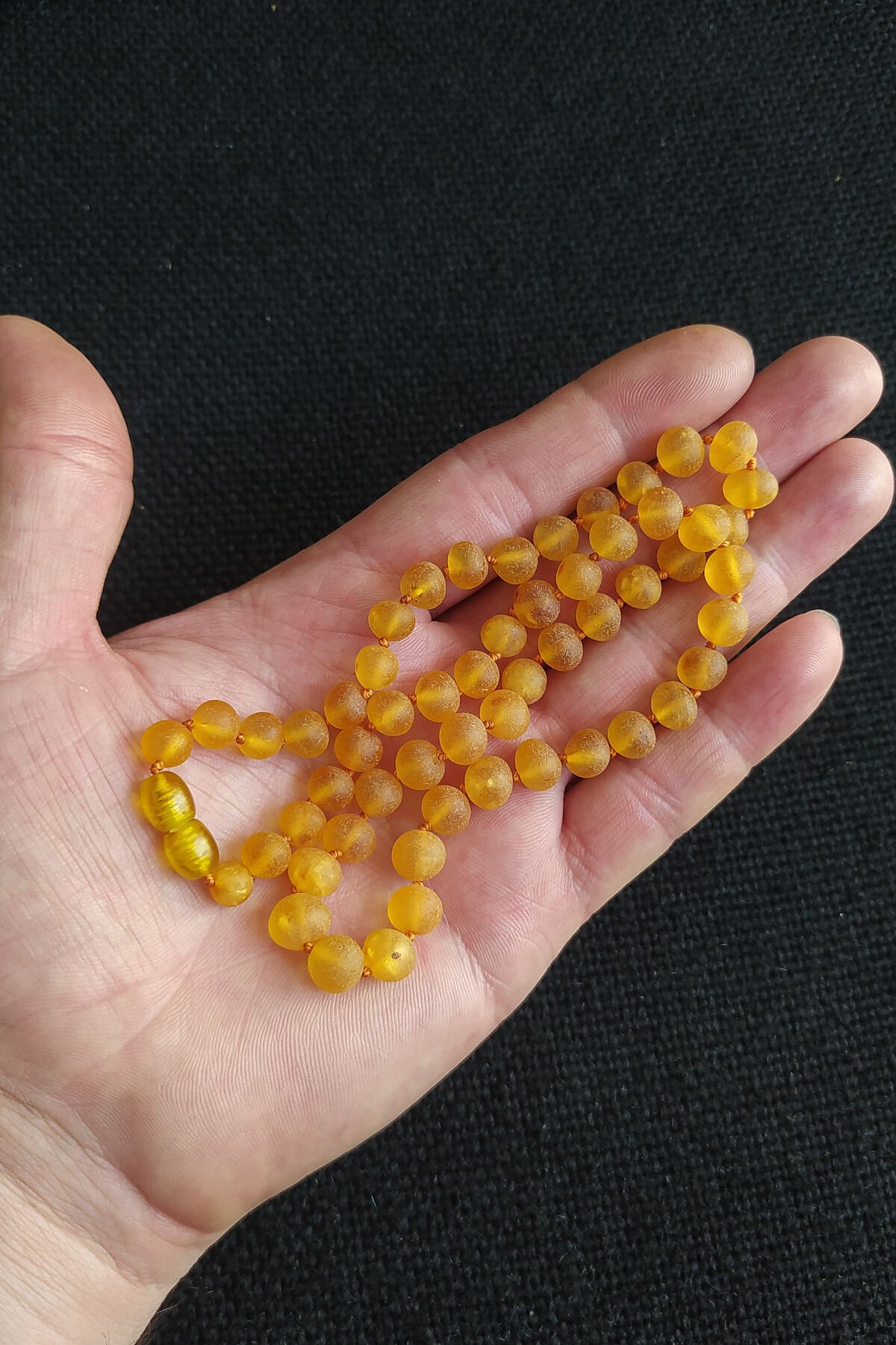 Mat Bal Sertifikalı Baltık Kehribar Yetişkin Kolye Anne Kolyesi Guatr Kolyesi 45 cm Sağlık Kolyesi