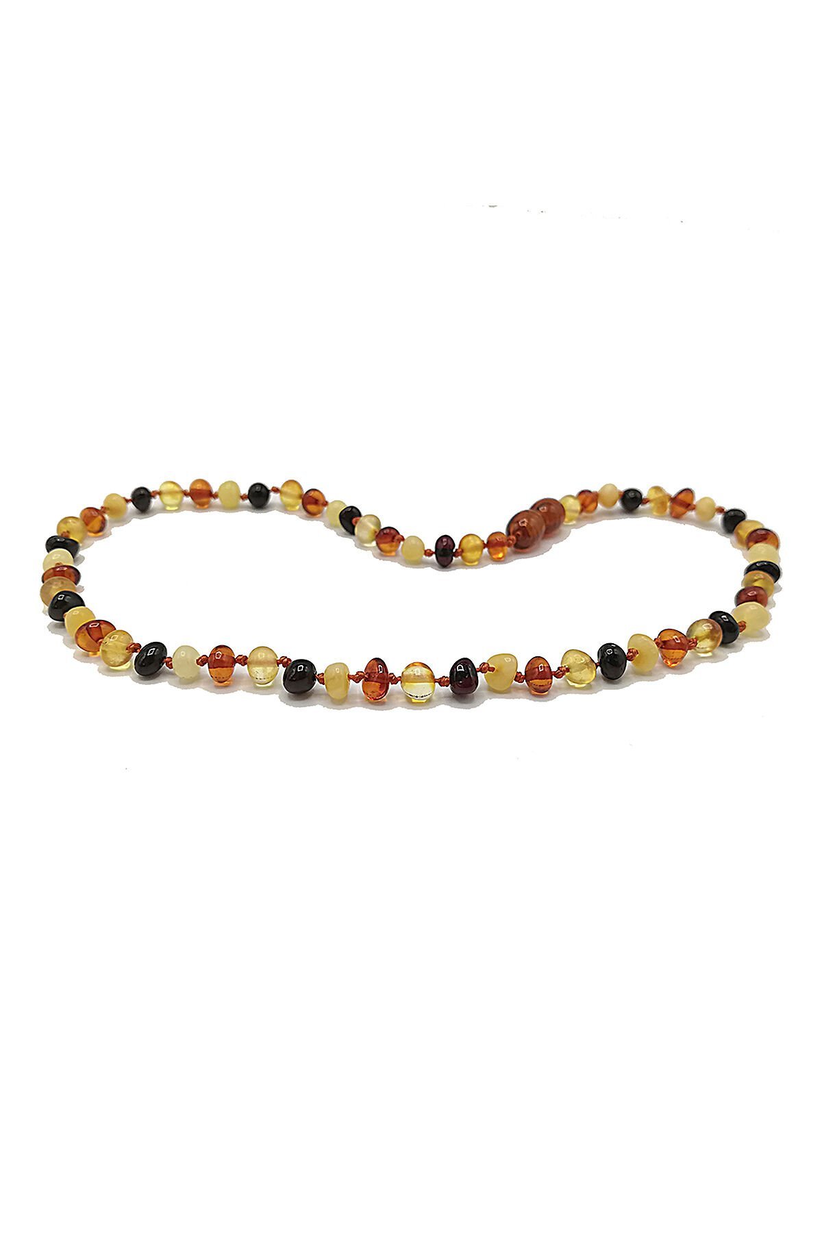 4 Gram Multicolor Kehribar Kolye - Bebek Diş Kolyesi