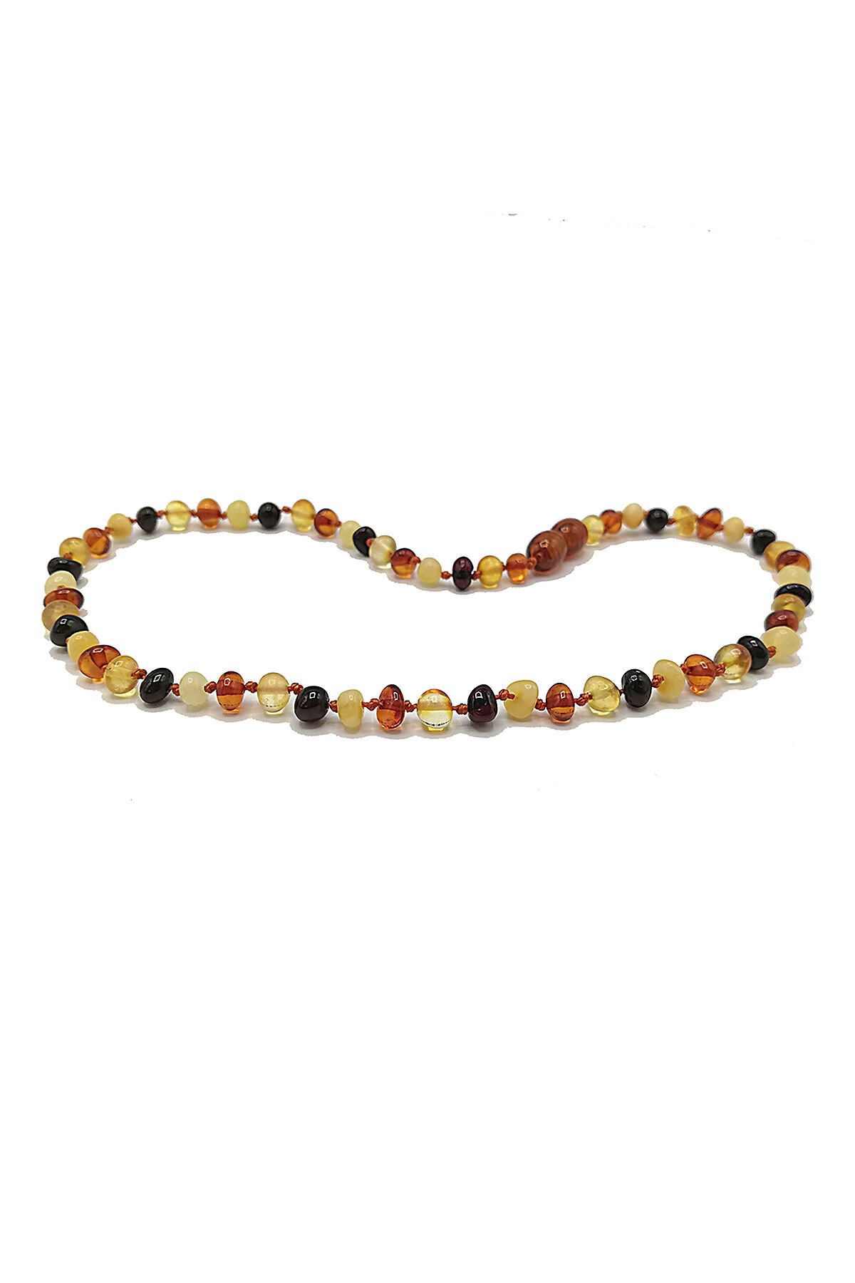 4 Gram Multicolor Kehribar Kolye - Bebek Diş Kolyesi