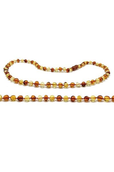 Bal Konyak Sertifikalı Kehribar Yetişkin Kolye Anne Kolyesi Guatr Kolyesi 45 cm Sağlık Kolyesi