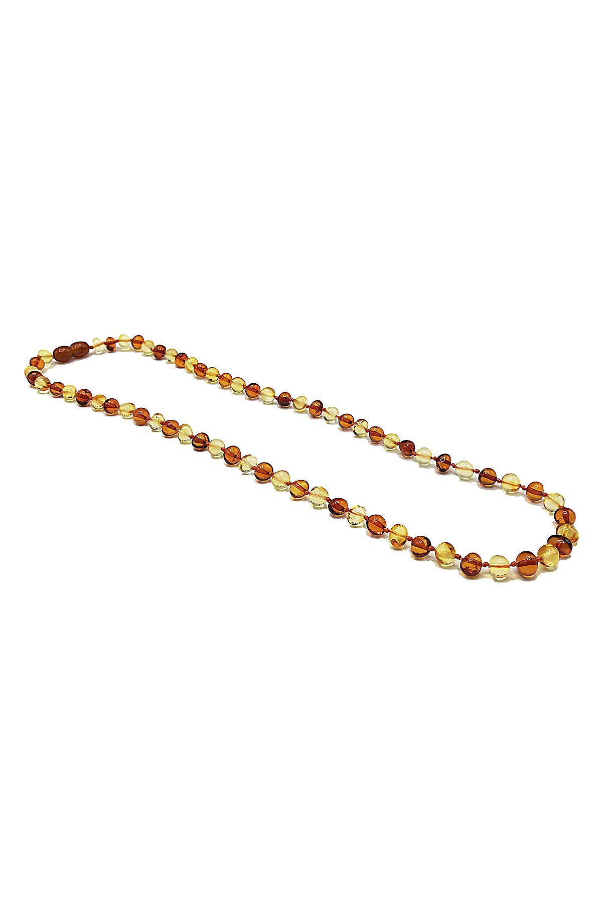 Bal Konyak Sertifikalı Kehribar Yetişkin Kolye Anne Kolyesi Guatr Kolyesi 45 cm Sağlık Kolyesi