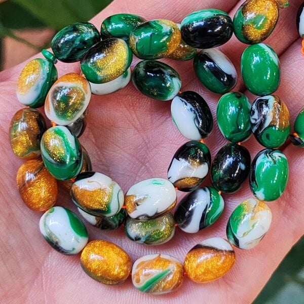 Ergin Baran Usta İşçilikli Yeşil Beyaz Arizona Katalin Tesbih