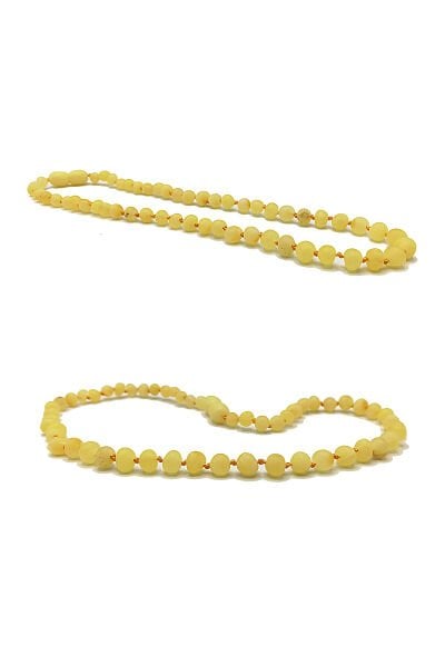 Sertifikalı Mat Saf Baltık Kehribar Bebek Diş Kolyesi Süt Rengi Kız Erkek Kehribar Kolye