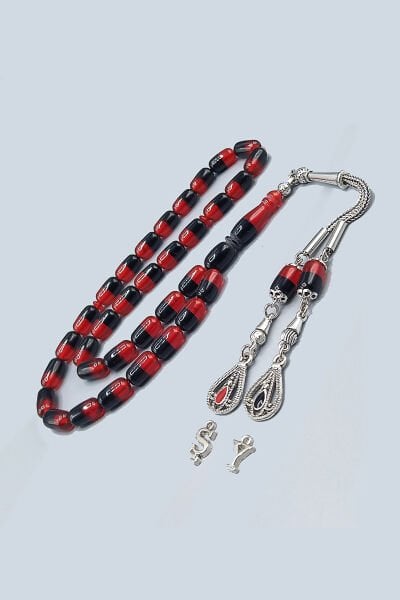 7*10 mm Uçak Camı Tesbih Sıkma Kehribar Tesbih Taraftar Tespih Kapsül Kesim Tesbih