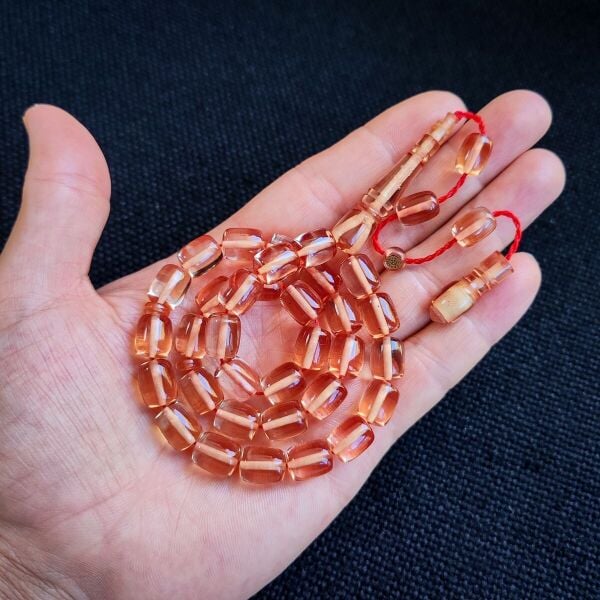 Su Rengi Kapsül Kesim Şeffaf Katalin Tesbih | Ebu Sırr