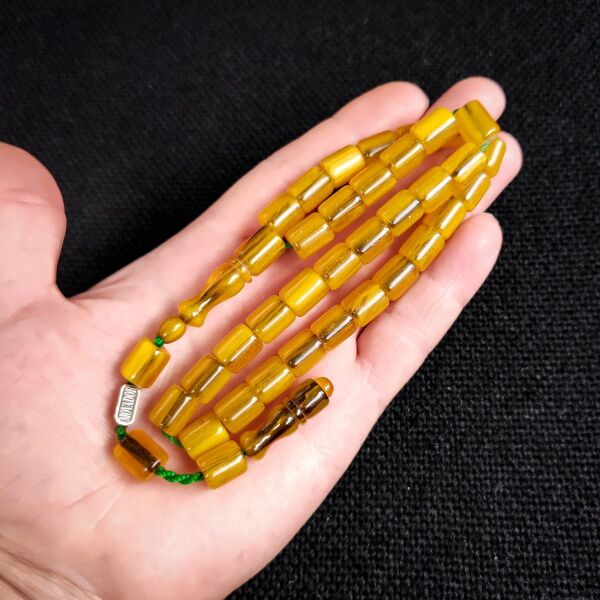 Yeşil Hamur Çubuk Sıkma Kehribar | Movador İmzalı