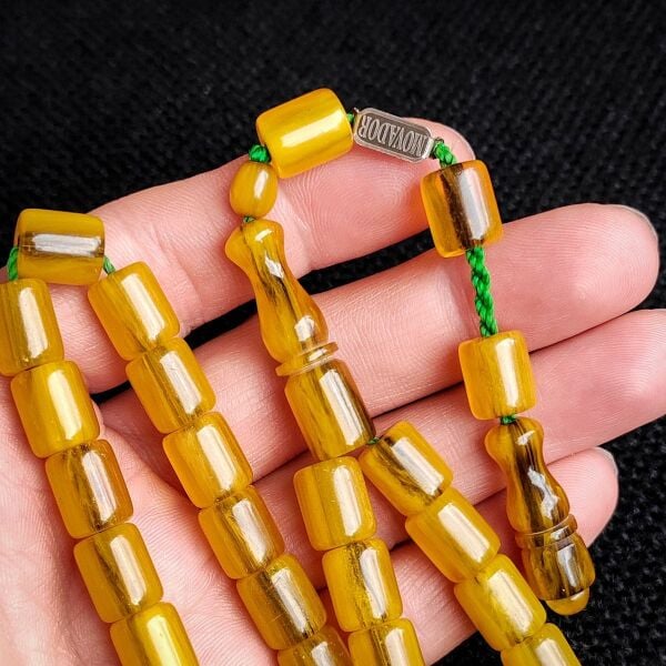 Yeşil Hamur Çubuk Sıkma Kehribar | Movador İmzalı