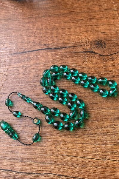 9x11 mm Mesut Elma Usta İşçilikli Zar Kehribar Tesbih İmzalı Üst Düzey Sistemli Tespih