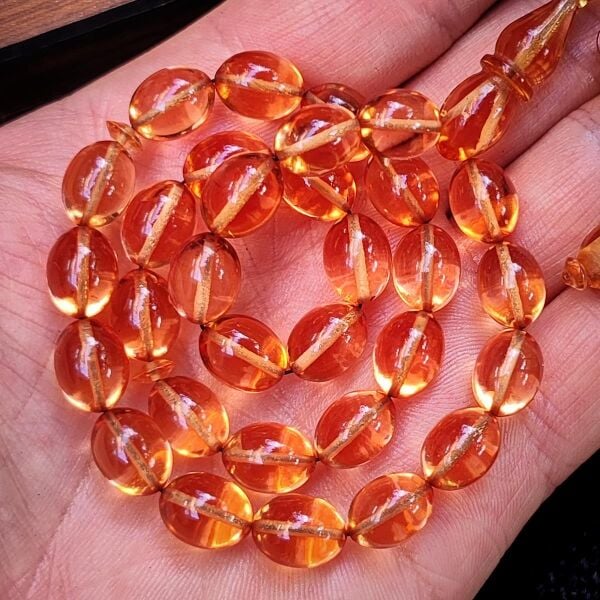 8x11 mm Hassas Delim Ten Rengi Zar Kehribar Tesbih | Ayhan Turan Usta İmzalı Tespih