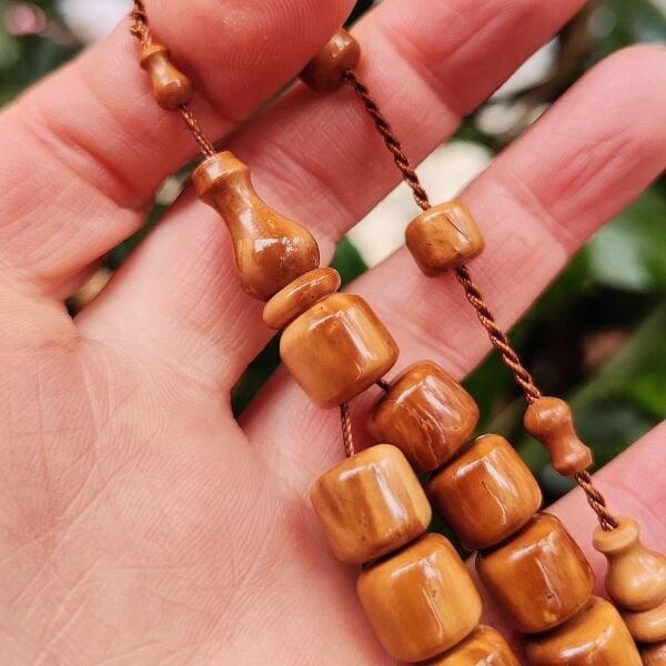 Abdullah Ceniklioğlu Usta İşçilikli Kuka Tesbih - 10,5x10 mm Fıçı Kesim