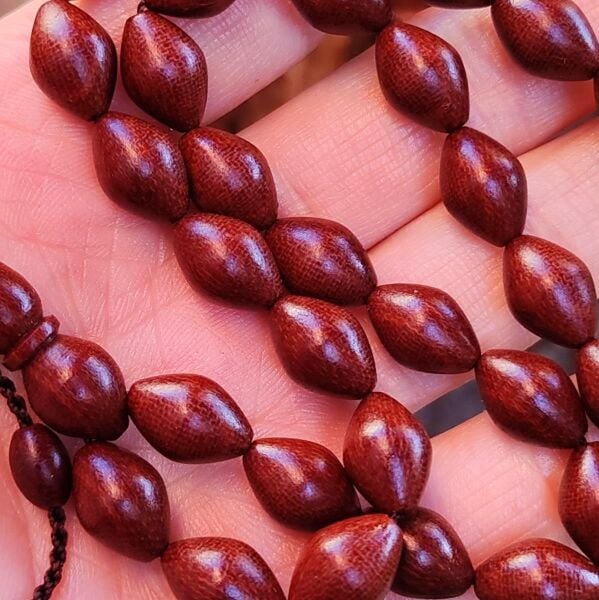 9x12 mm Kahverengi Alman Fiber Tesbih | Usta İşçilikli Tespih