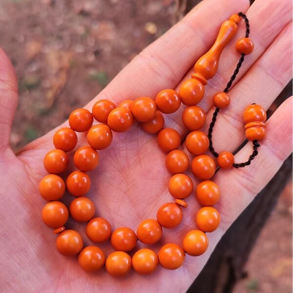 10 mm Küre Alman Fiber Tesbih | Usta İşçilikli Tespih