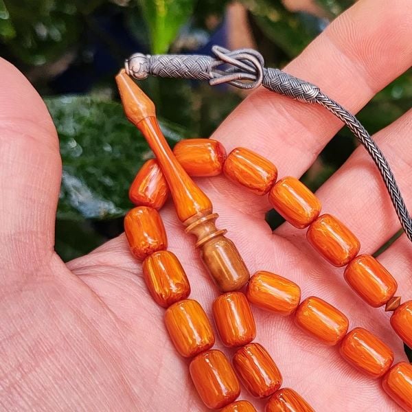 8x12 mm Emine Reşvani Usta İşçilikli Kuka Kombinli Mişmişi Katalin Tesbih