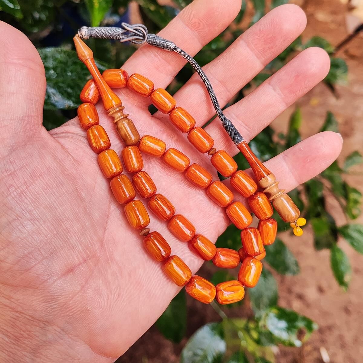 8x12 mm Emine Reşvani Usta İşçilikli Kuka Kombinli Mişmişi Katalin Tesbih