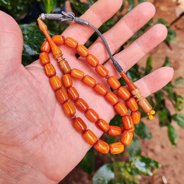 8x12 mm Emine Reşvani Usta İşçilikli Kuka Kombinli Mişmişi Katalin Tesbih