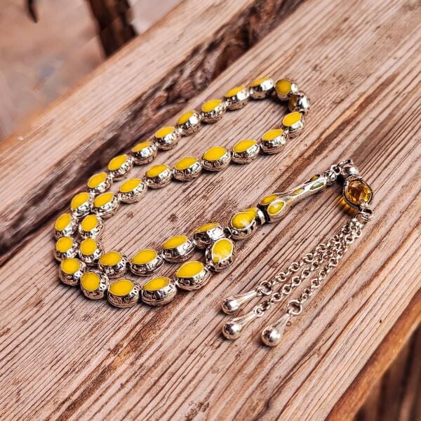 8x10 mm 5 Adet Toptan Mineli Alpaka Tesbih